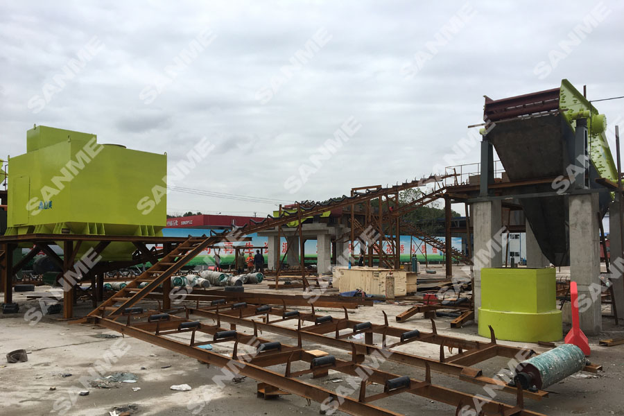 固废处理新项目｜安装中的pp电子股份江苏昆山装修垃圾处理生产线