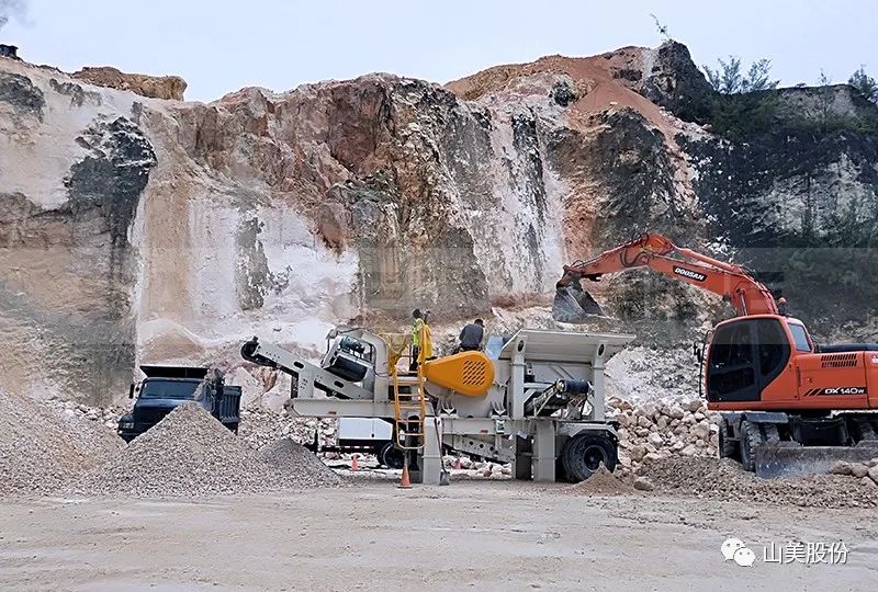 上海pp电子股份轮胎移动式破碎筛分装备助力东非骨料项目